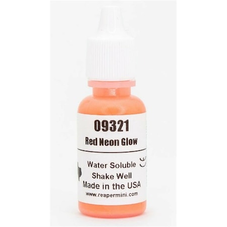 House Master Series Water Soluble Glow Paint, Neon Red HO3295790